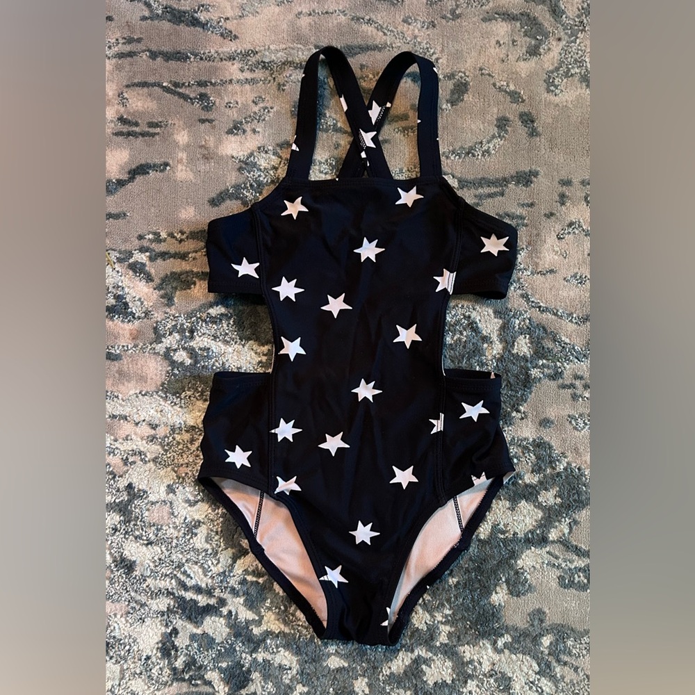 Girls Black 3 Piece Swim Set